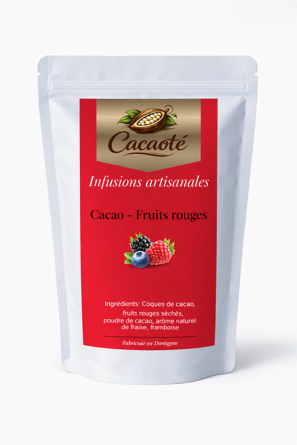 Infusion Coques de Cacao - Saveur fruits rouges et amande
