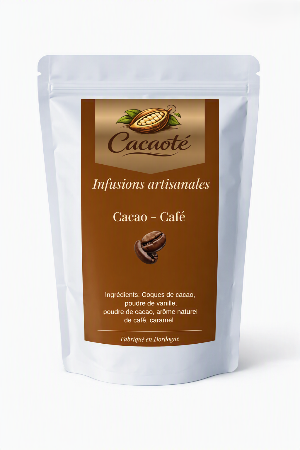 Infusion Coques de Cacao — MOKKA GOURMAND (Café – Caramel – Vanille)